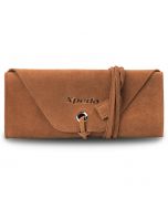 Genuine Suede Leather Watch Roll - Camel